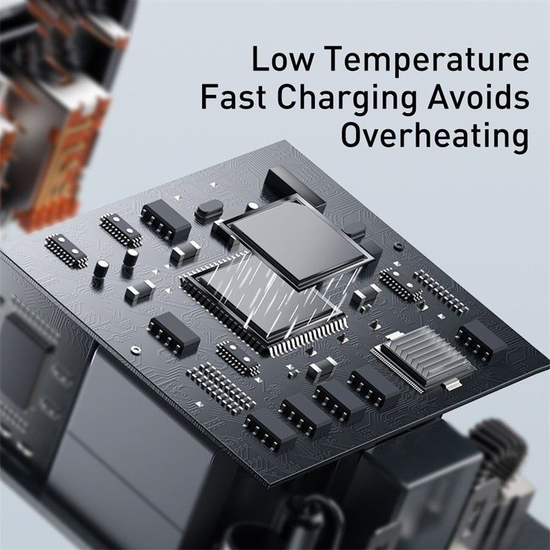 Baseus USB C Phone Charger 30W Type-C Fast Charger PD20W QC3.0 For iPhone 13 12 Pro Max Samsung Xiaomi Mini Compact For Travel