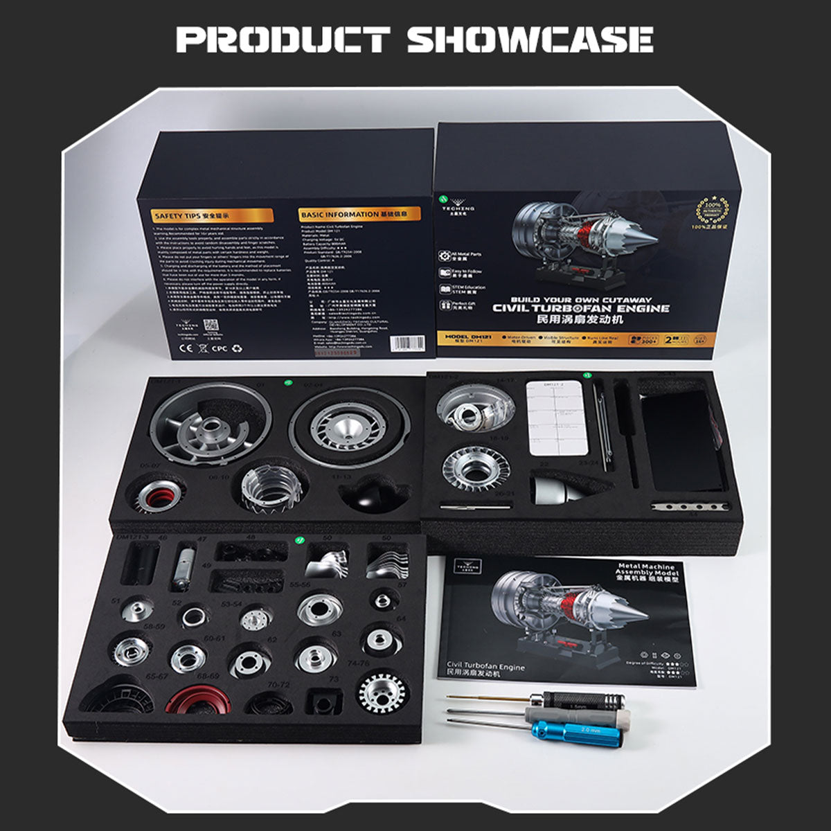Dual Spool Turbofan Engine Model Kit
